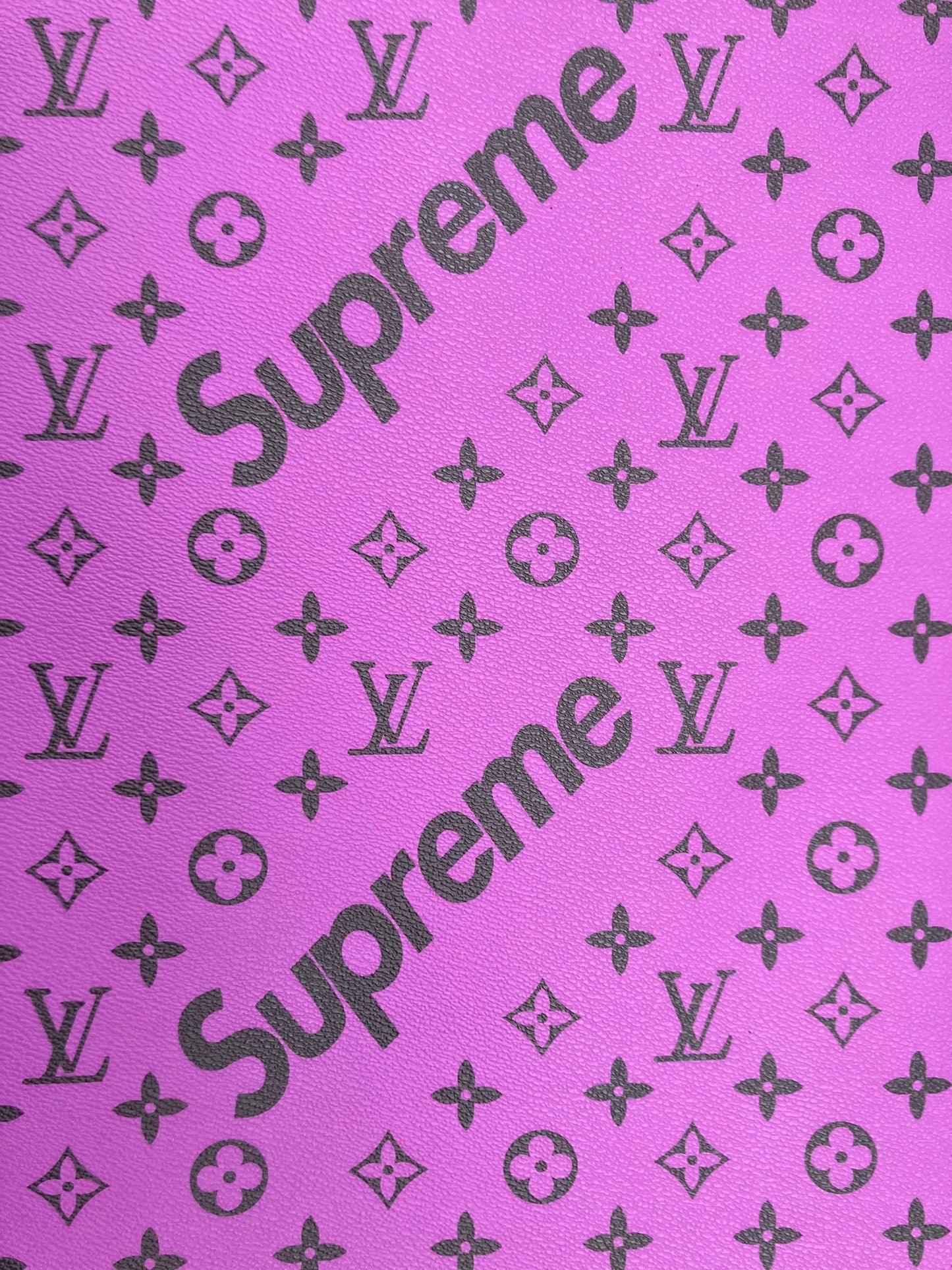 Supreme LV Custom Vinyl Purple for Sneakers DIY Upholstery