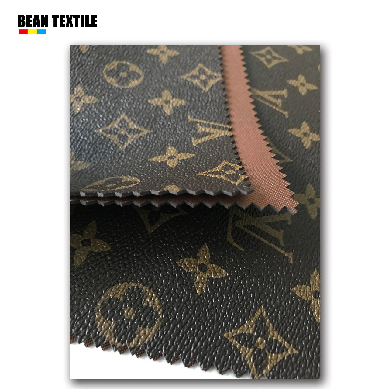 Classic LV vinyl crafting leather fabric for bag