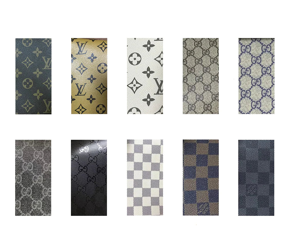 Classic LV vinyl crafting leather fabric for bag