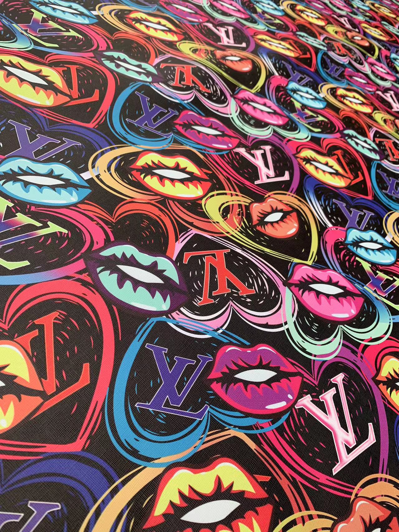 New Trending LV Lips Designer Vinyl for DIY Crafts Handmade Sneakers