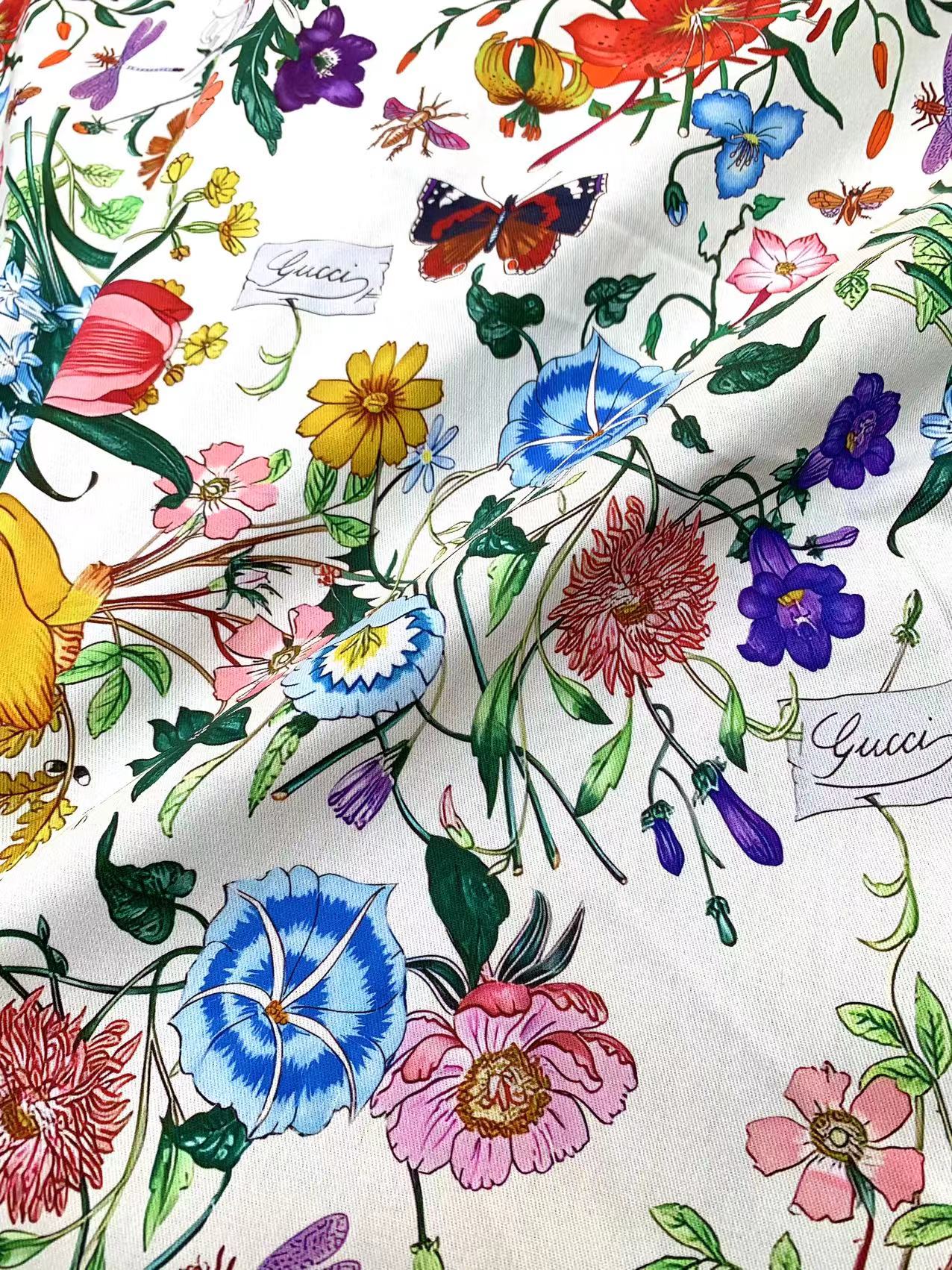 Floral Gucci Blooming Fabric For Custom DIY Upholstery Fabric Sold by Yard