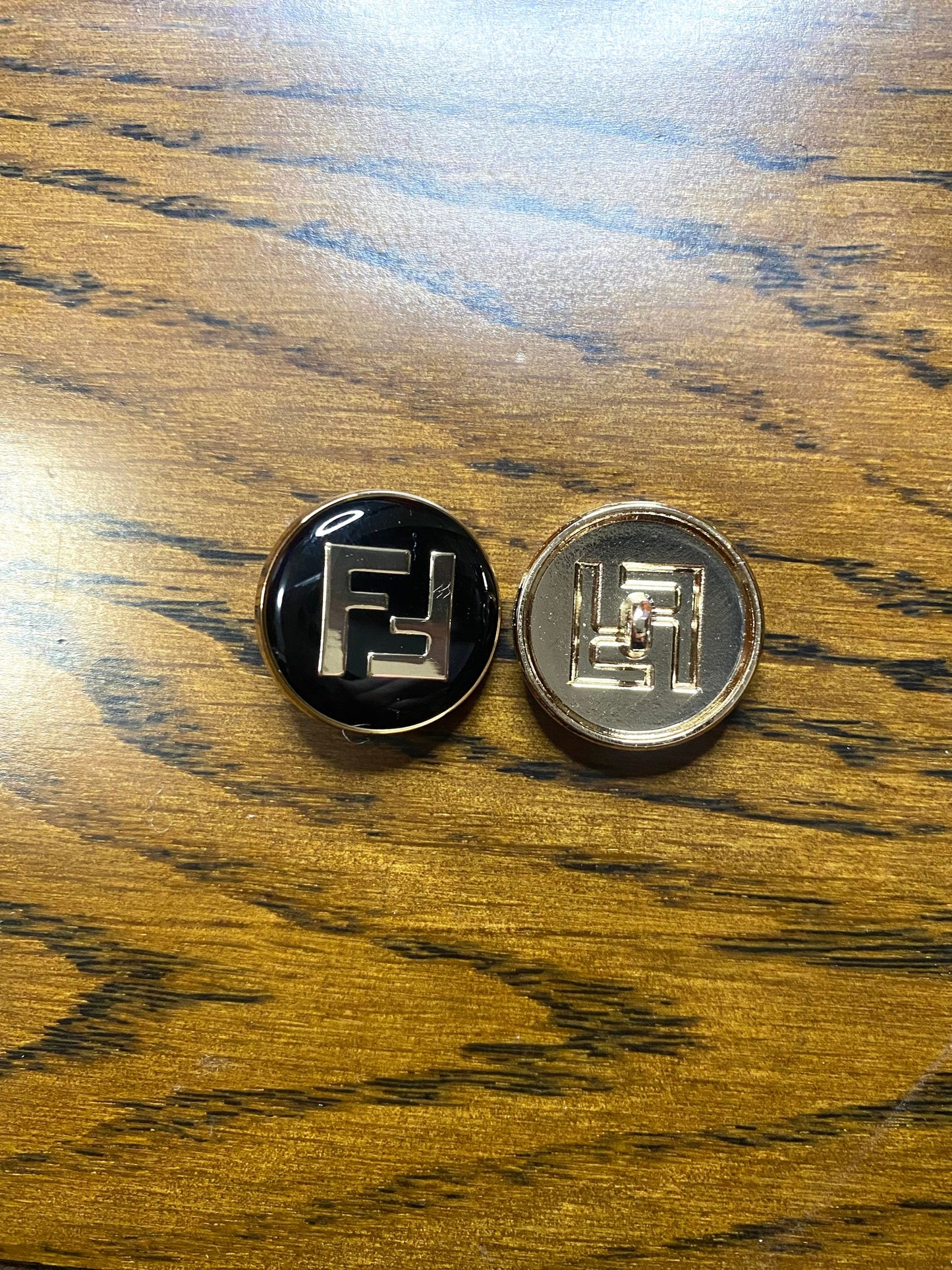 Fendi FF Button for Custom Handmade Bespoke Apparel Accessory