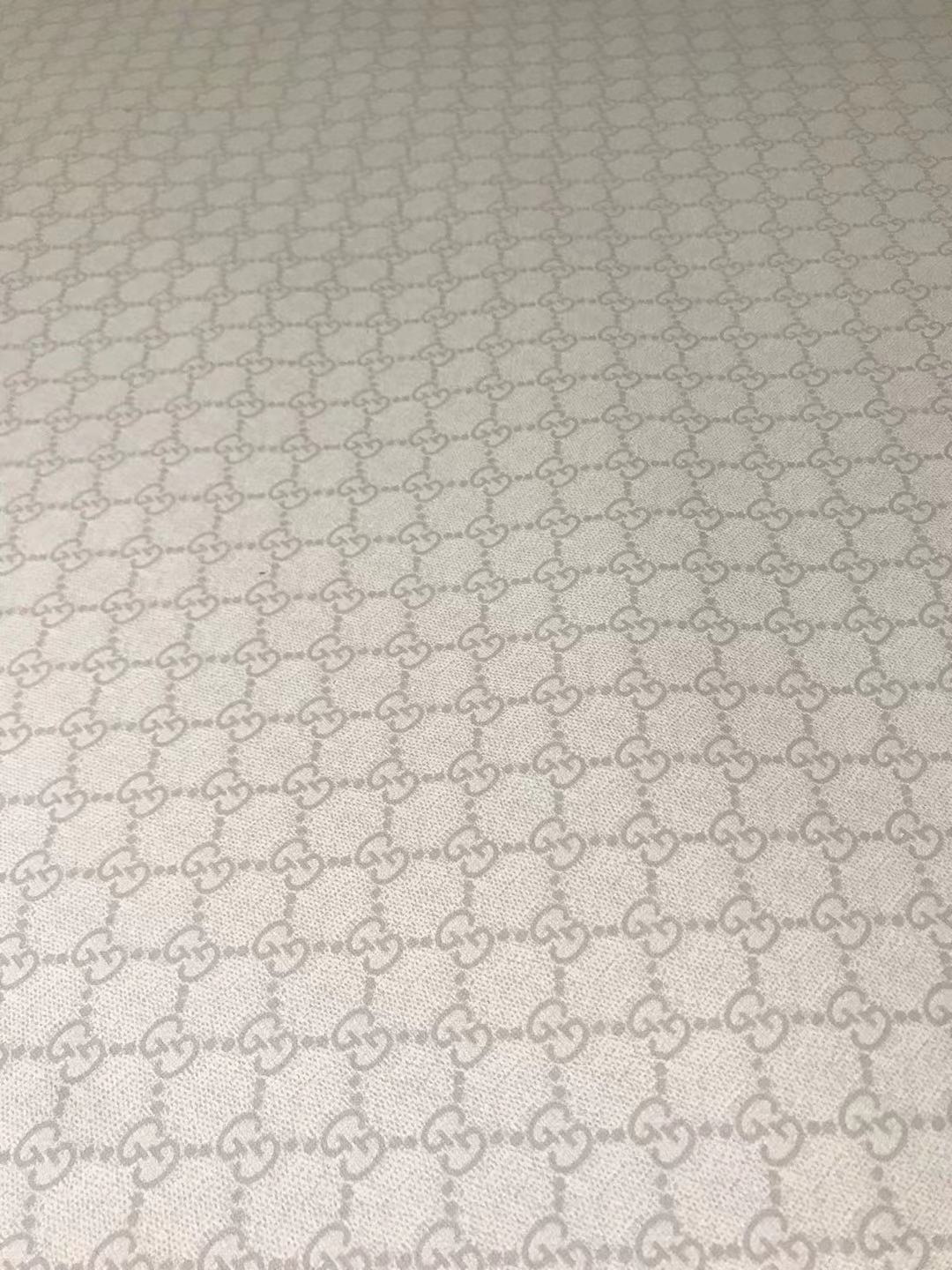 Cream GG Leather Fabric for Shoe Custom