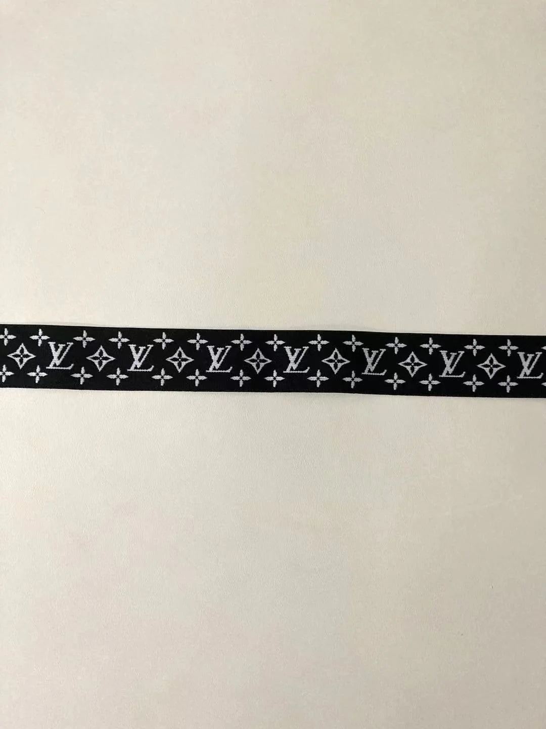 Black and White LV Elastic Straps