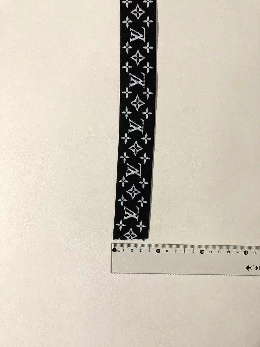 Black and White LV Elastic Straps