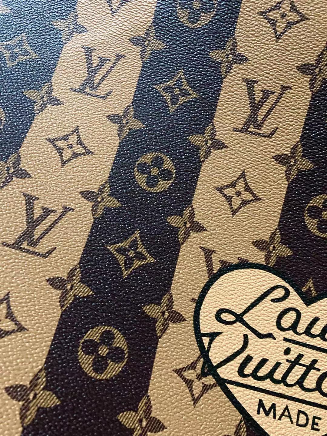 Vantage Stripe LV Nigo Made Leather for Custom Sneakers Bags