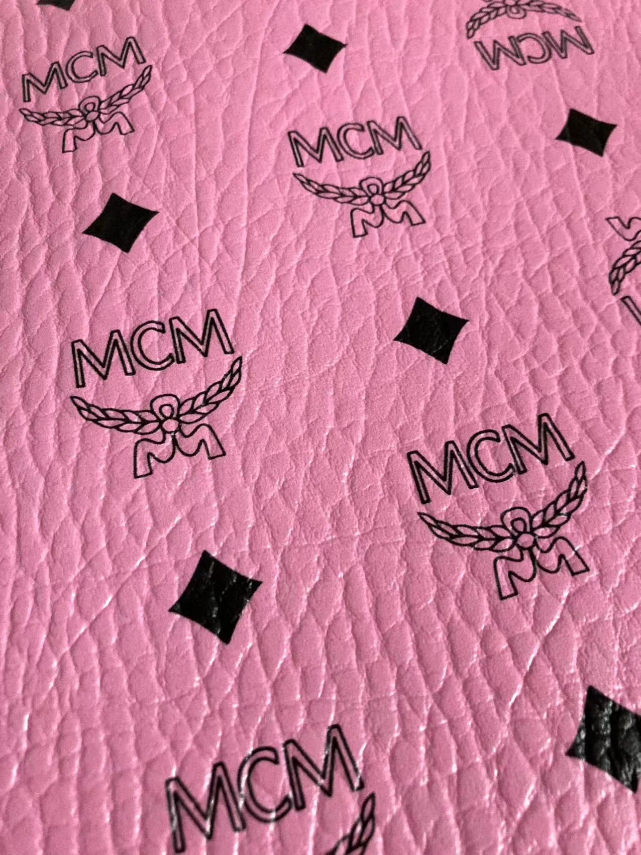 Pink MCM Leather Vinyl for Custom Sneakers