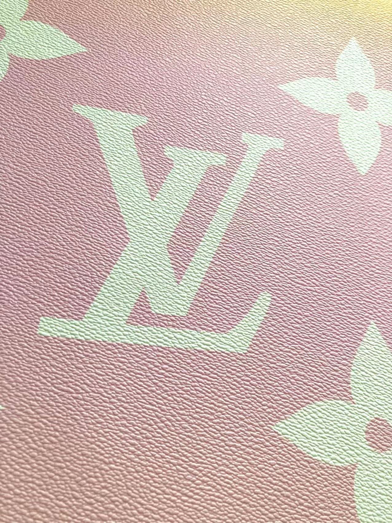 Colorful LV By the Pool Leather Fabric for Bag Custom