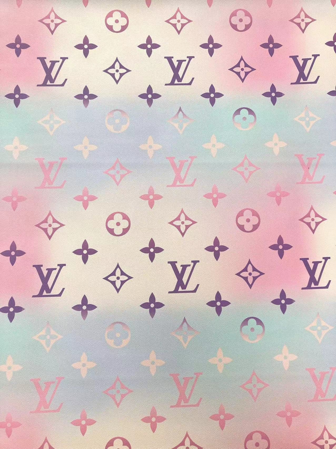 Light Pink Blue By the Pool LV Vinyl for Custom