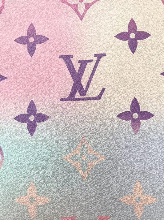 Light Pink Blue By the Pool LV Vinyl for Custom