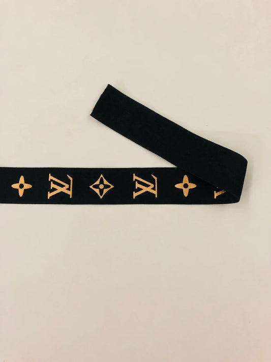 Golden Bronzing LV Elastic Band Straps