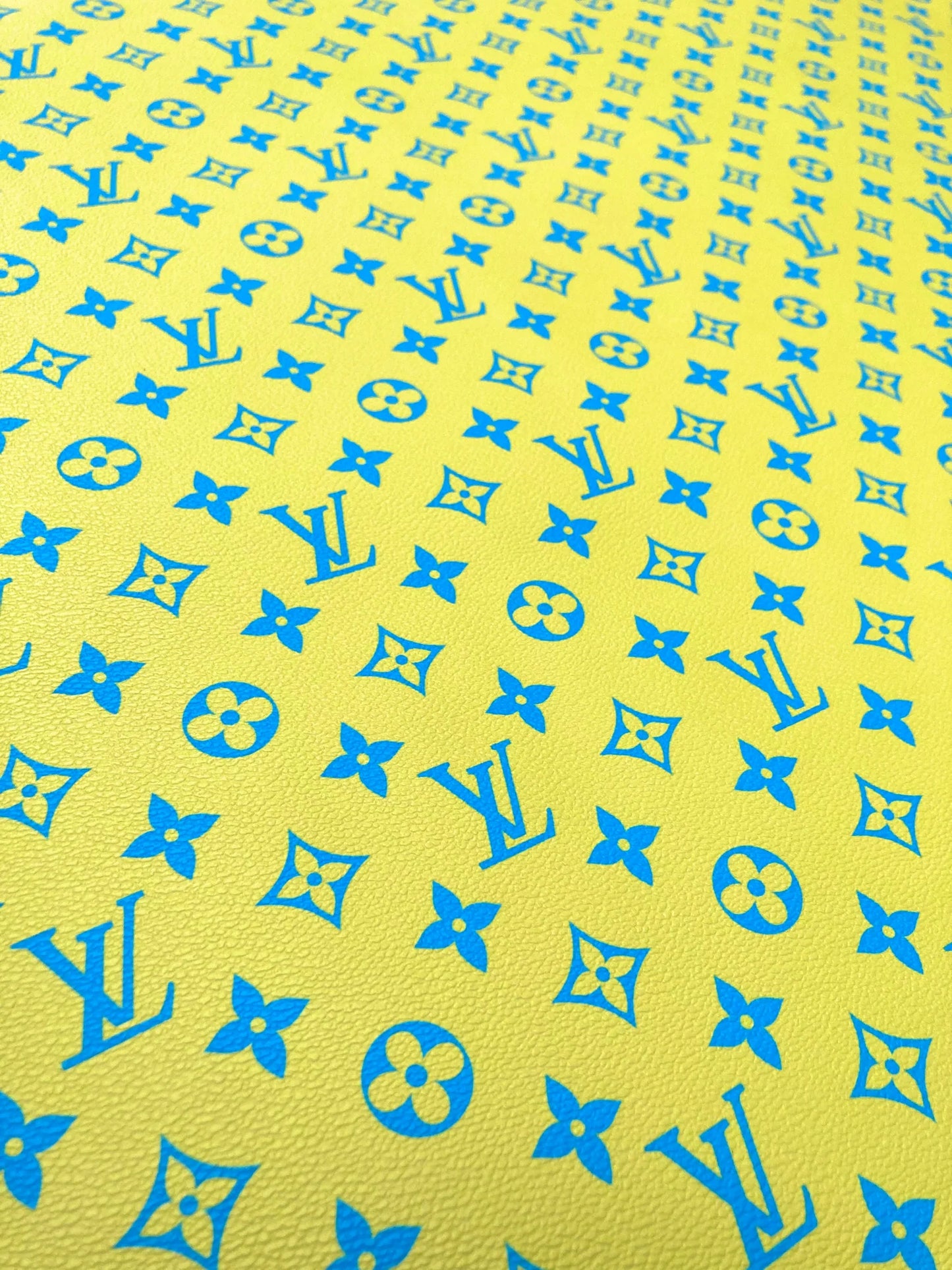 New Color Bright Yellow LV Monogram Designer Fabric for Keepall Bag