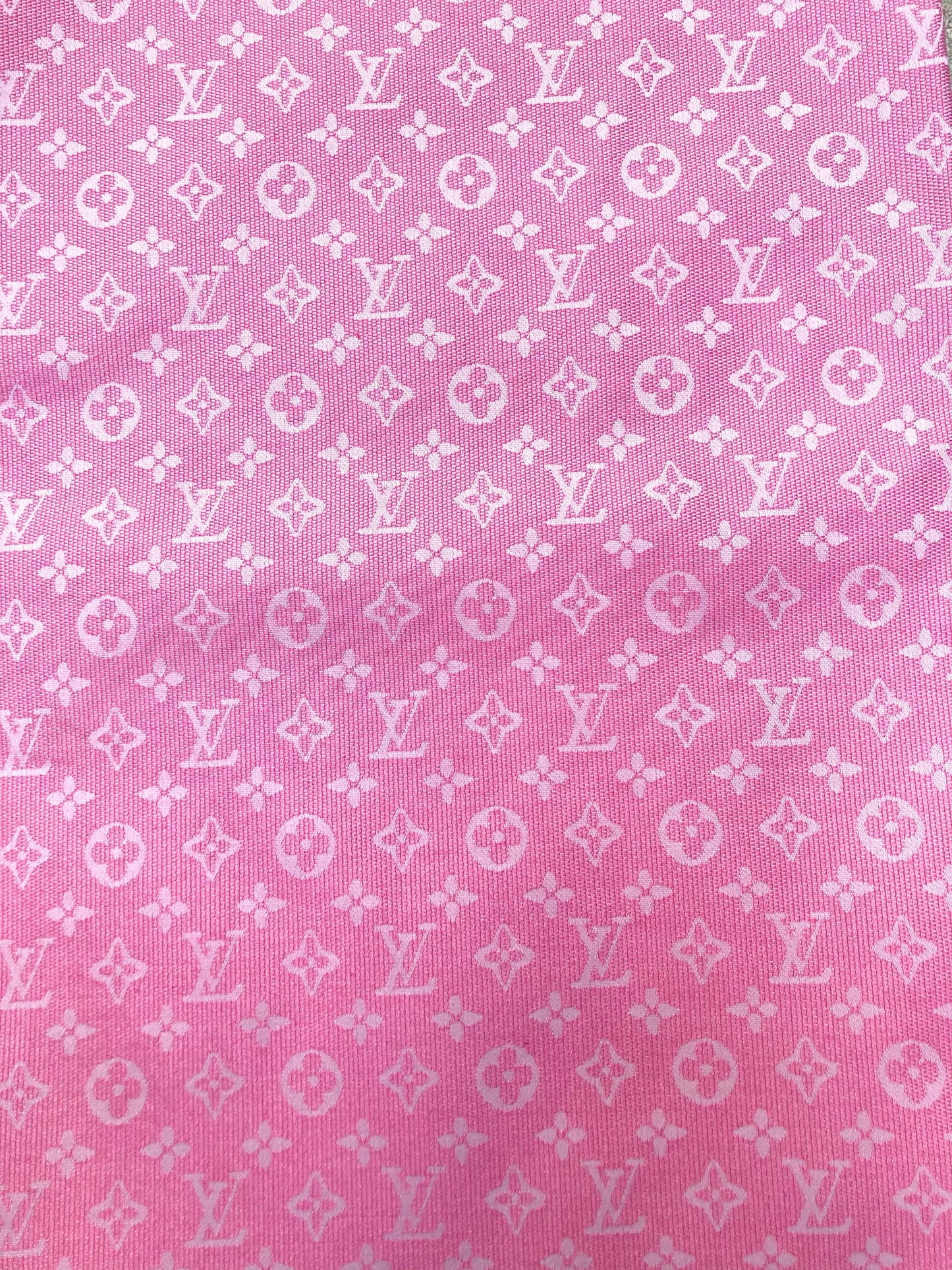 Barbie Pink LV Inspired Custom Fabric for Handmade DIY Projects