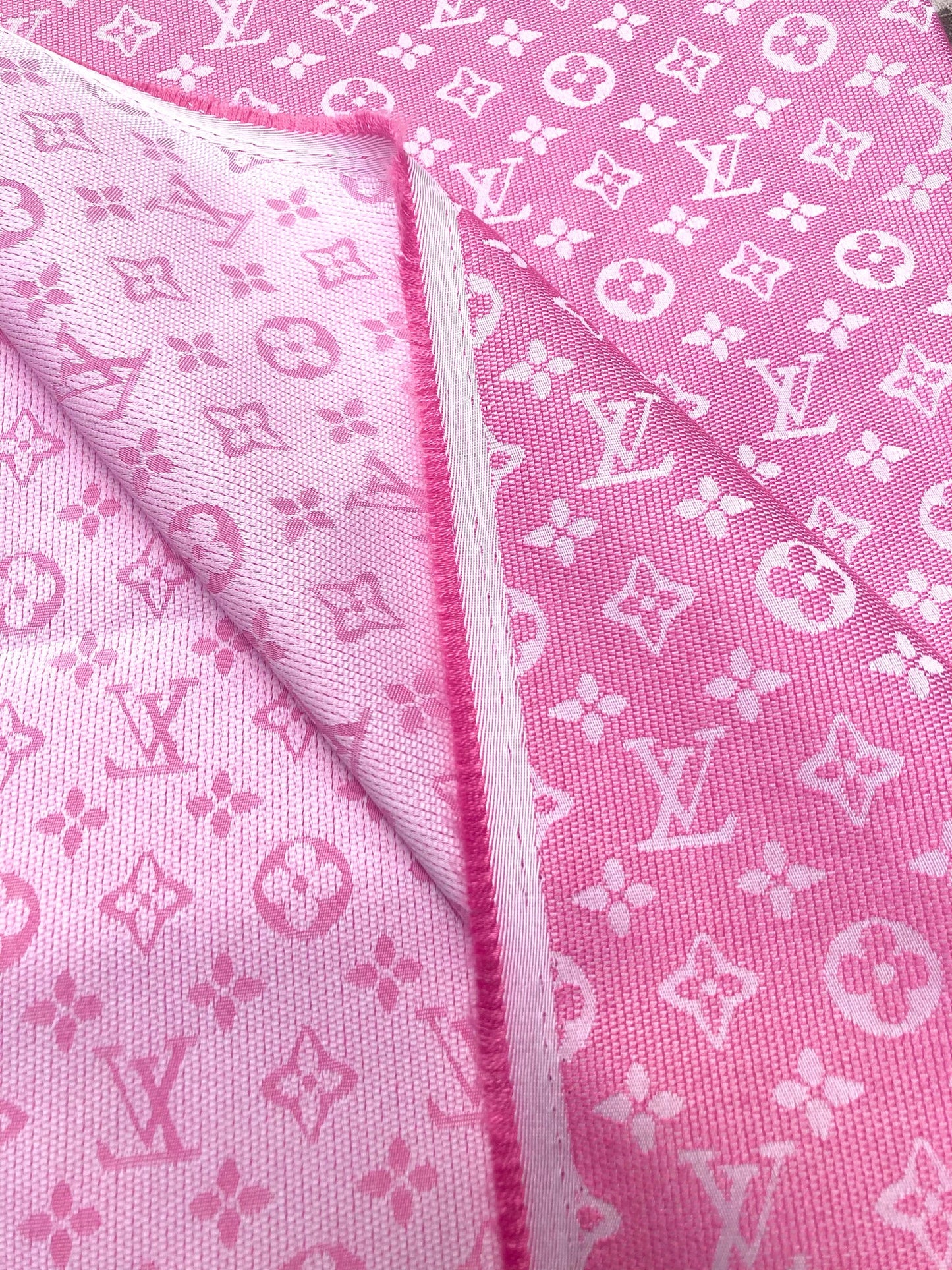 Barbie Pink LV Inspired Custom Fabric for Handmade DIY Projects