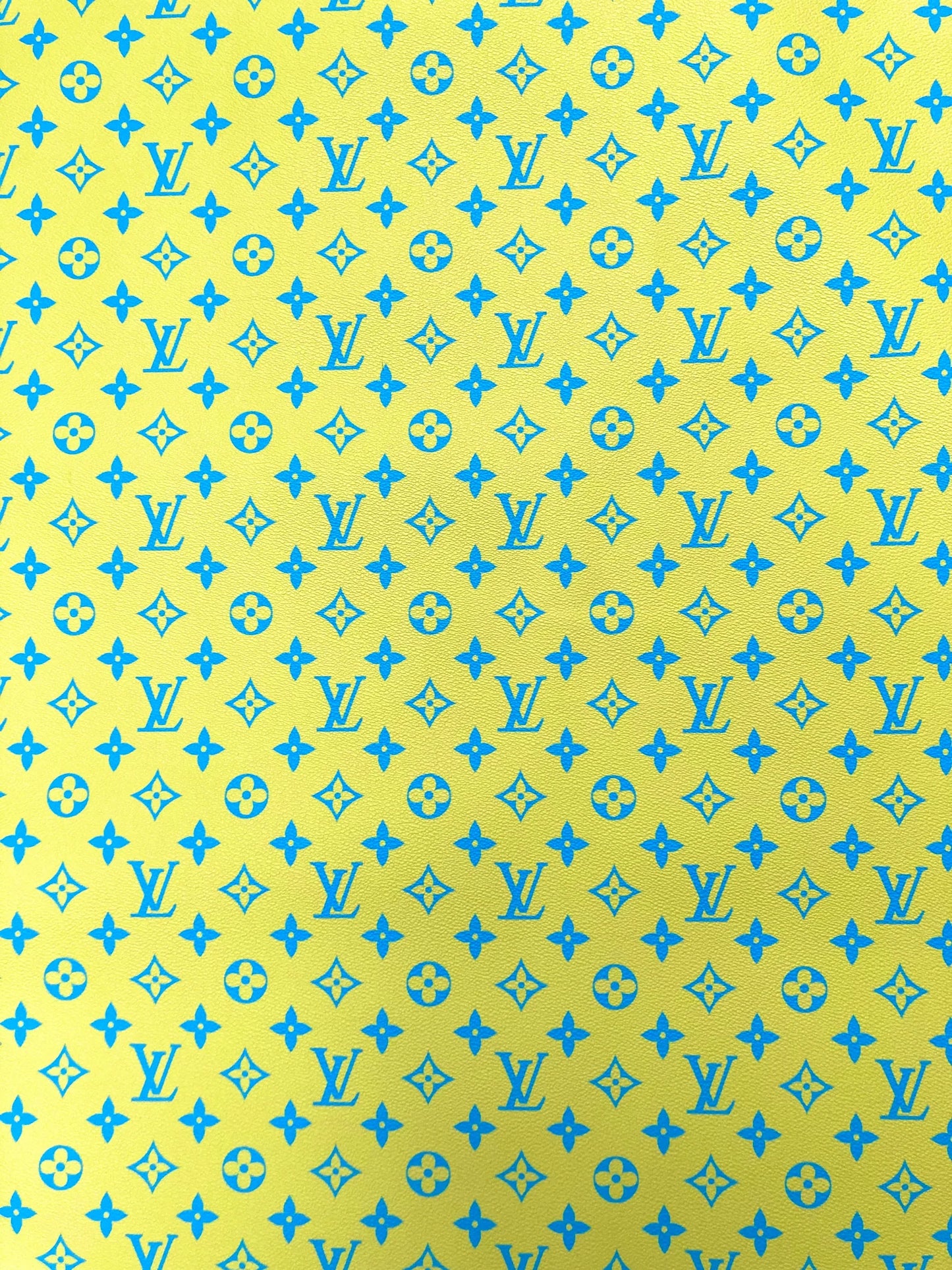 New Color Bright Yellow LV Monogram Designer Fabric for Keepall Bag