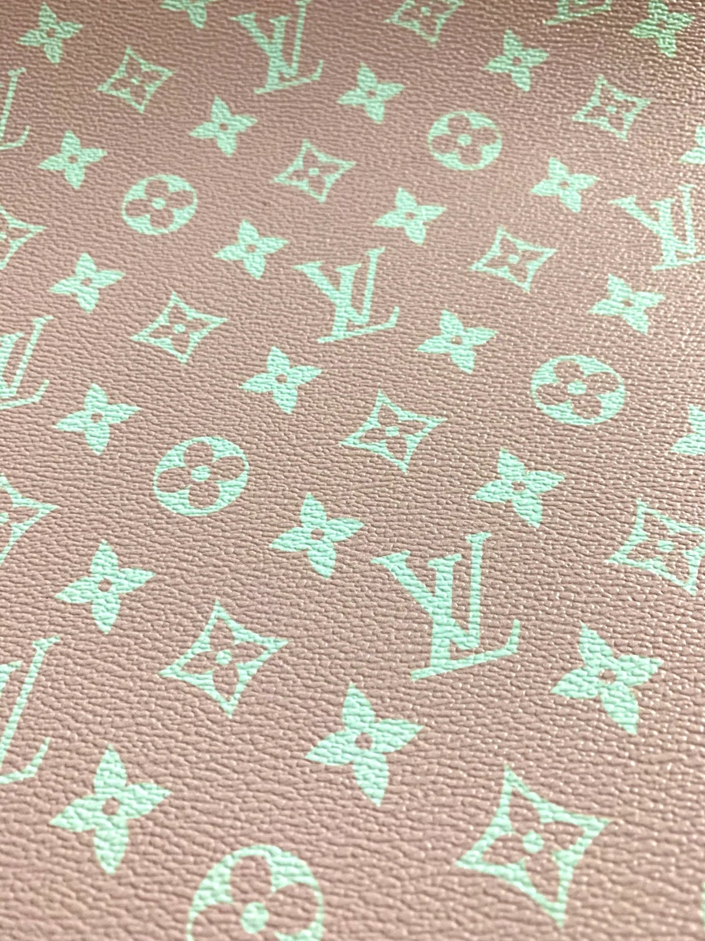 Pink LV Embossed Leather Fabric Small Letter – MingFabricStore