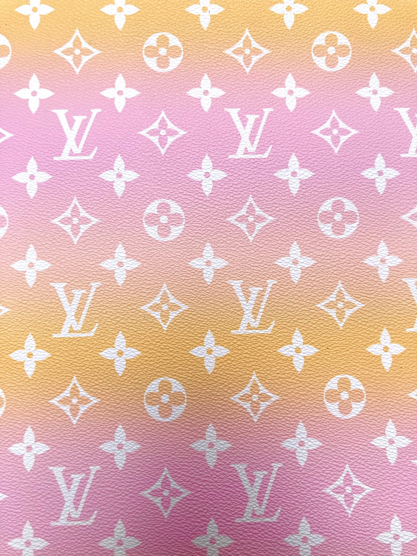 DIY Custom Sneakers Leather Sunset LV Vinyl